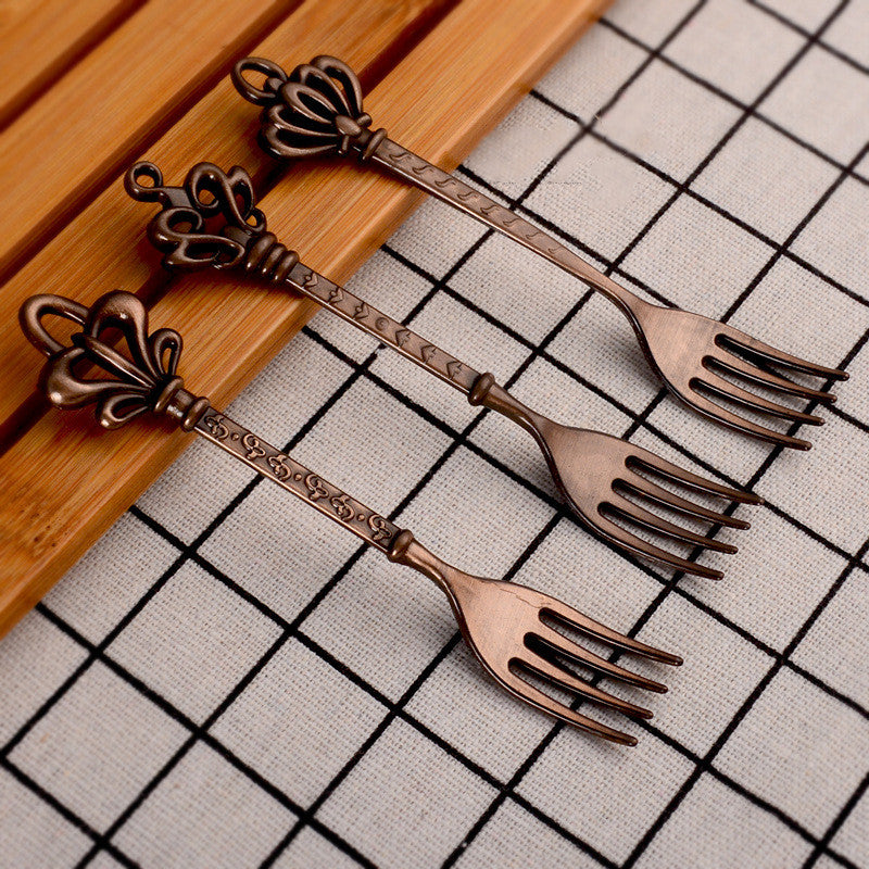 Retro European Dessert Cake Fork