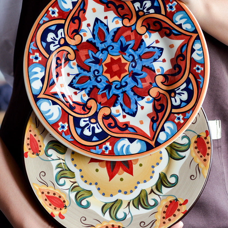 Bohemian Underglaze Ceramic Tableware