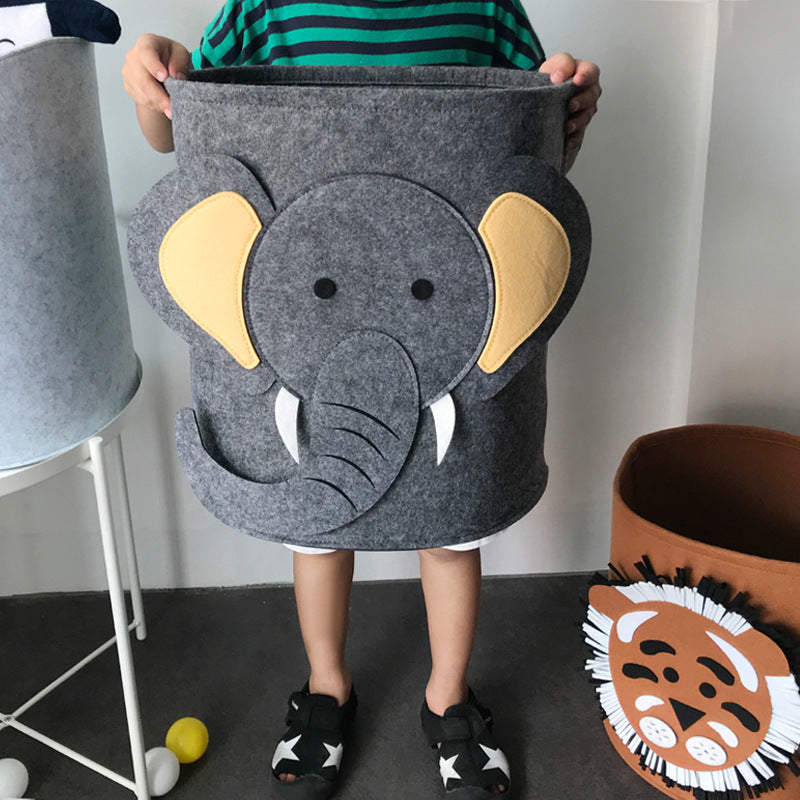 Cartoon Felt Storage/Laundry Basket