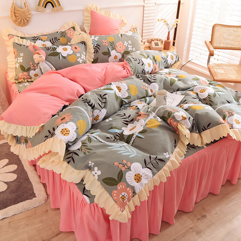 Beautiful Colourful and Frilly Bedding