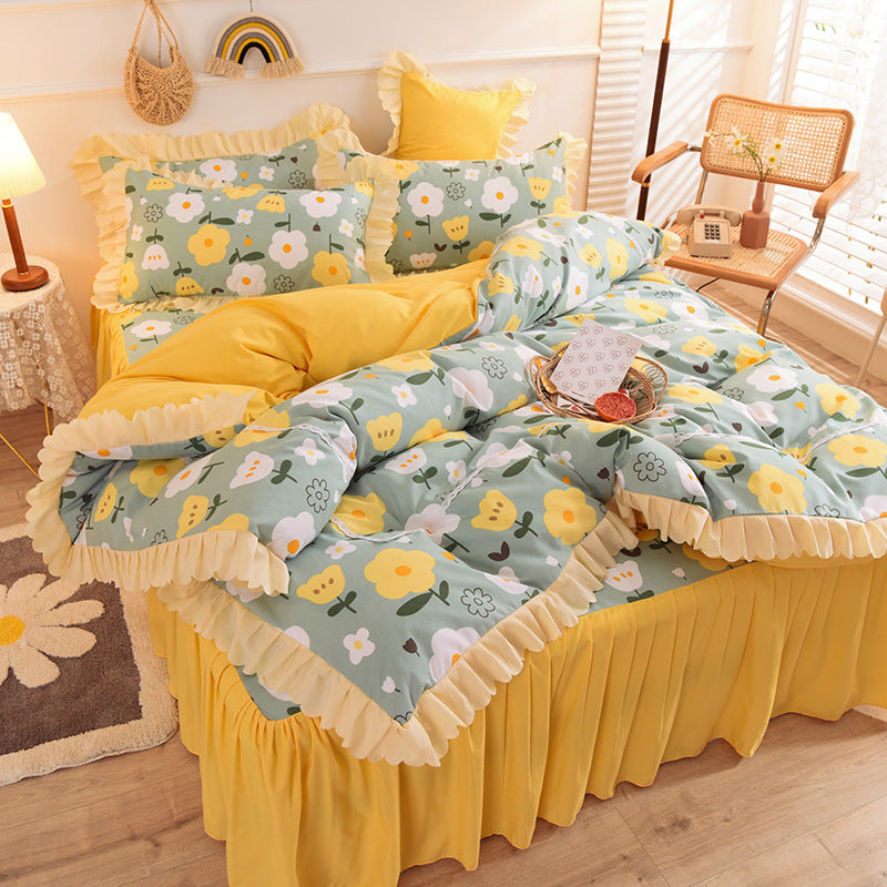 Beautiful Colourful and Frilly Bedding