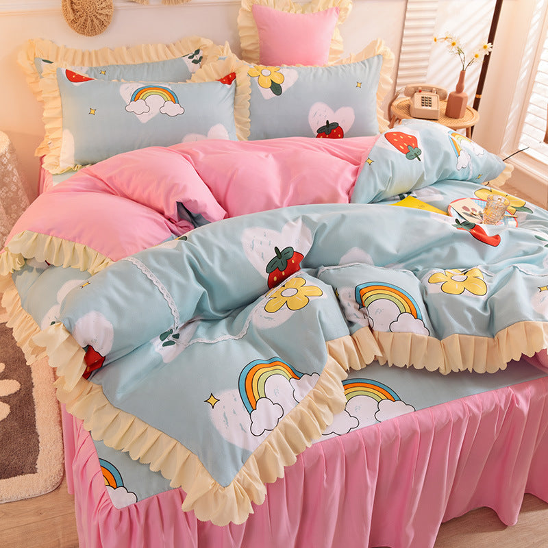 Beautiful Colourful and Frilly Bedding
