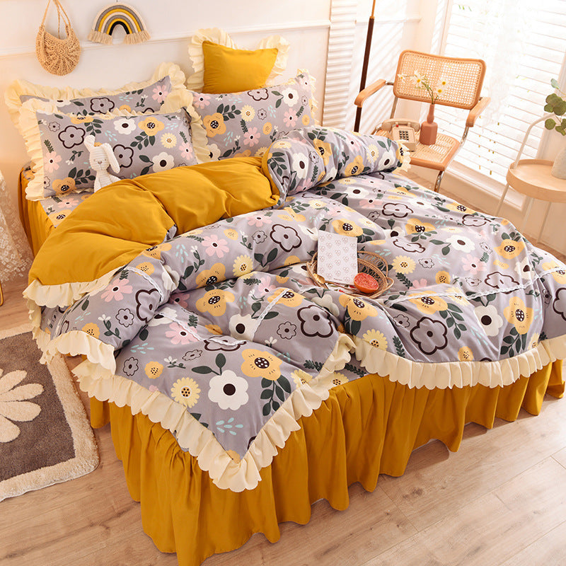 Beautiful Colourful and Frilly Bedding