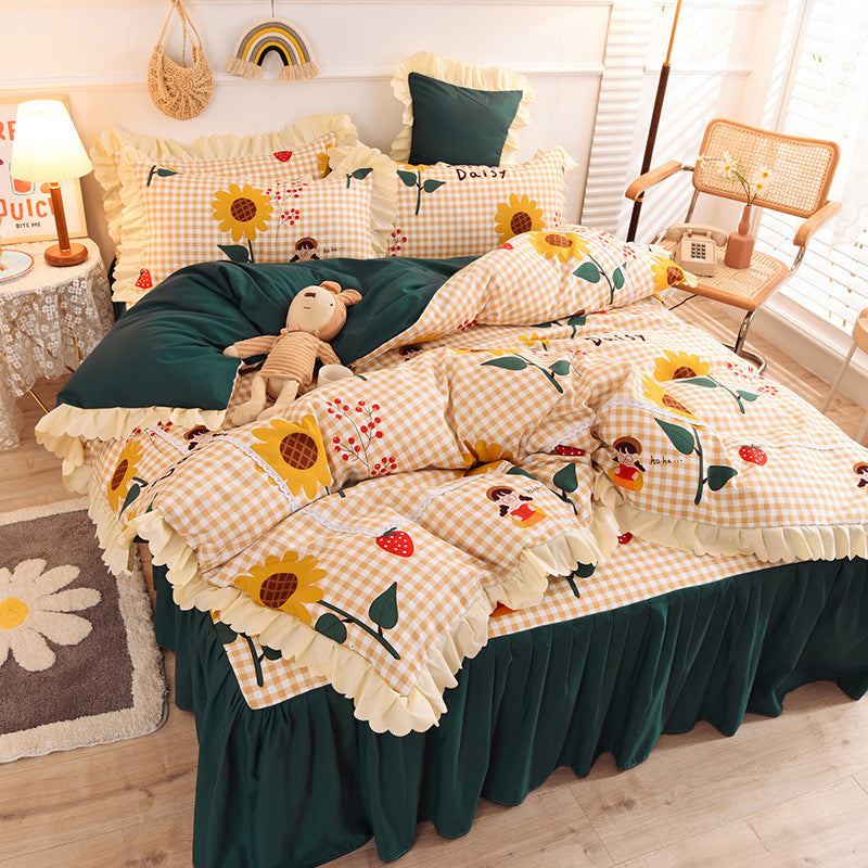 Beautiful Colourful and Frilly Bedding