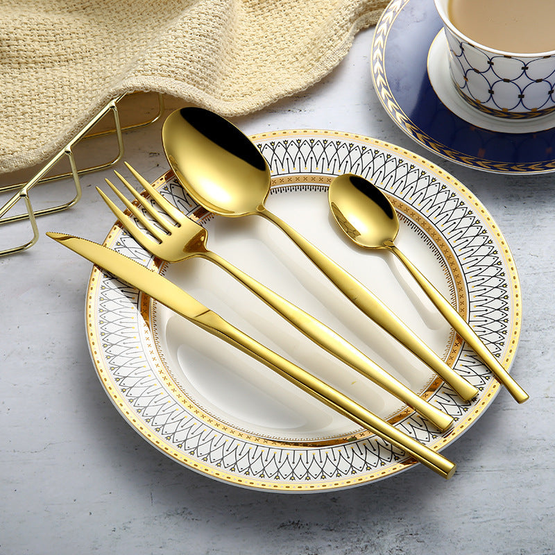 Beautiful 304 stainless steel cutlery cutlery set