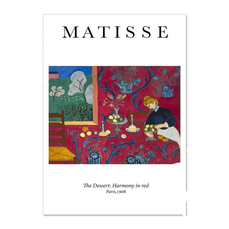 Vintage Matisse Abstract Landscape Wall Art Canvas Painting