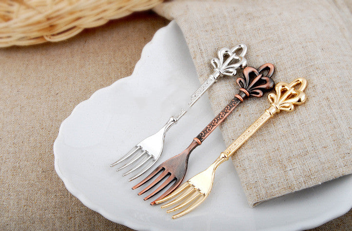 Retro European Dessert Cake Fork