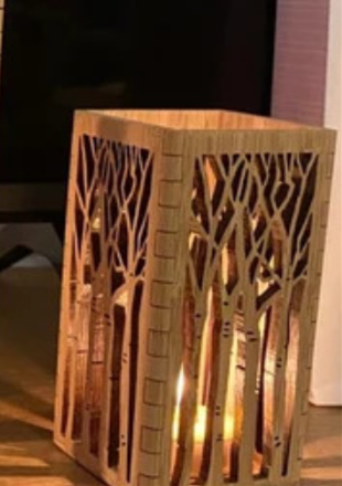 Handmade Bamboo Wooden Forest Candle Lantern