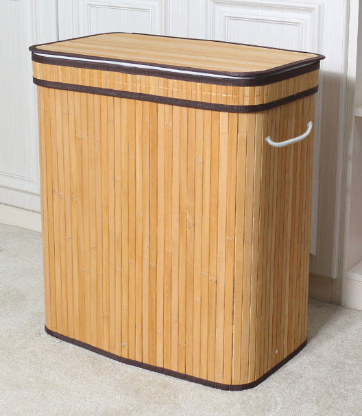 Bamboo Dust-proof Laundry/Storage Basket