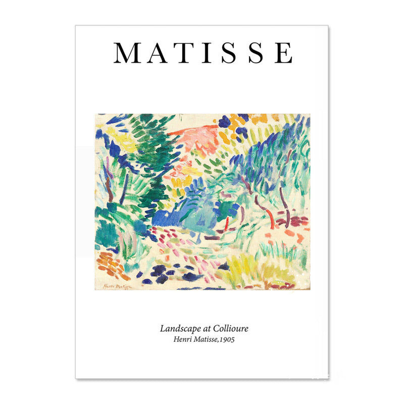Vintage Matisse Abstract Landscape Wall Art Canvas Painting