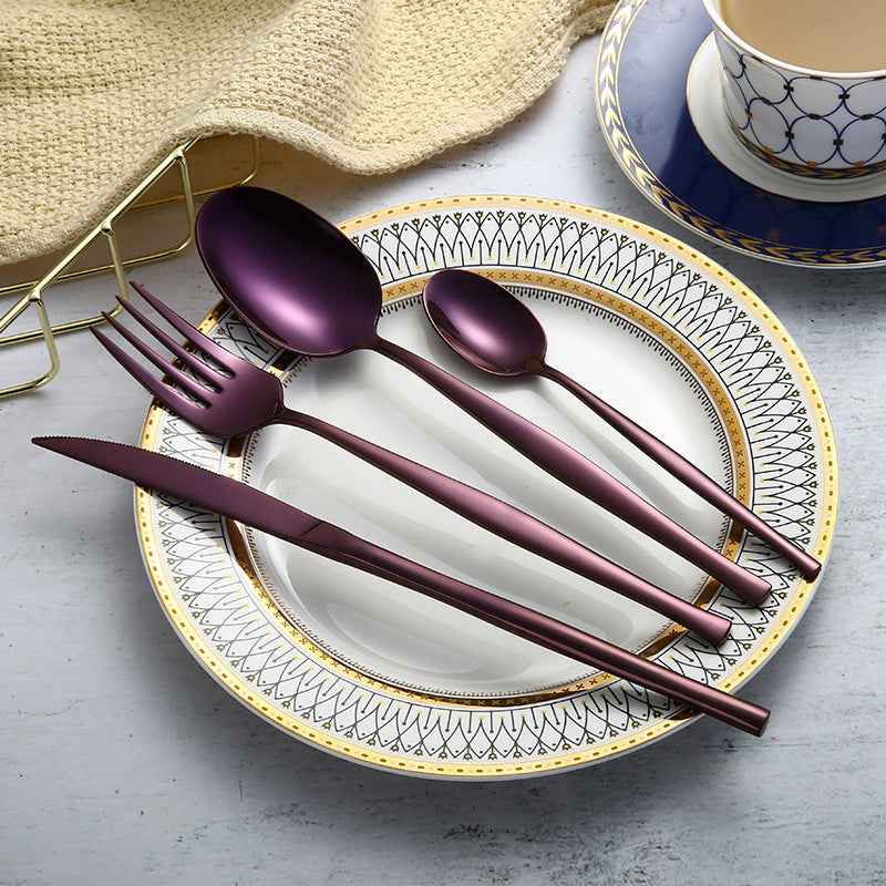 Beautiful 304 stainless steel cutlery cutlery set