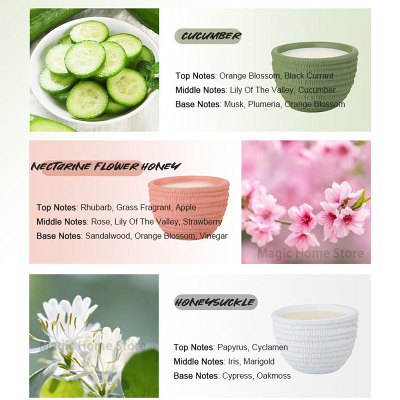 Natural Soy Smokeless Scented Aromatic Candles