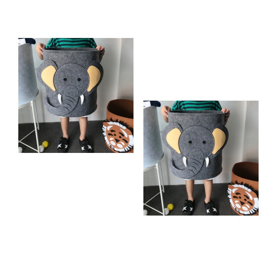 Cartoon Felt Storage/Laundry Basket