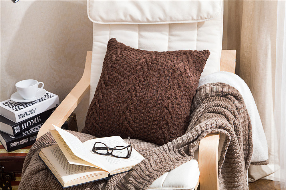 Beautiful knitted cushions