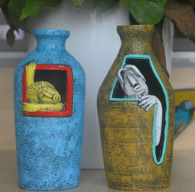 Nordic Hand Painted Vases