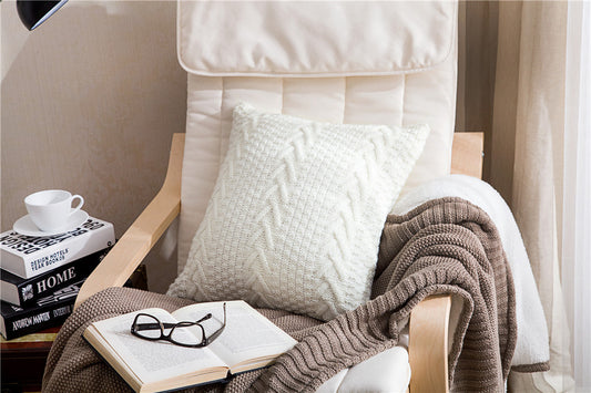 Beautiful knitted cushions