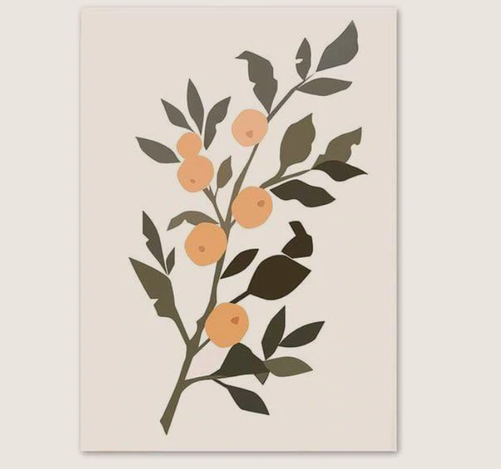 Modern Feminine Frameless Canvas Wall Art