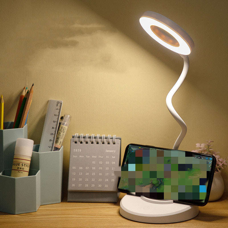 LED Eye Protection Touch Desk Lamp with USB Charging