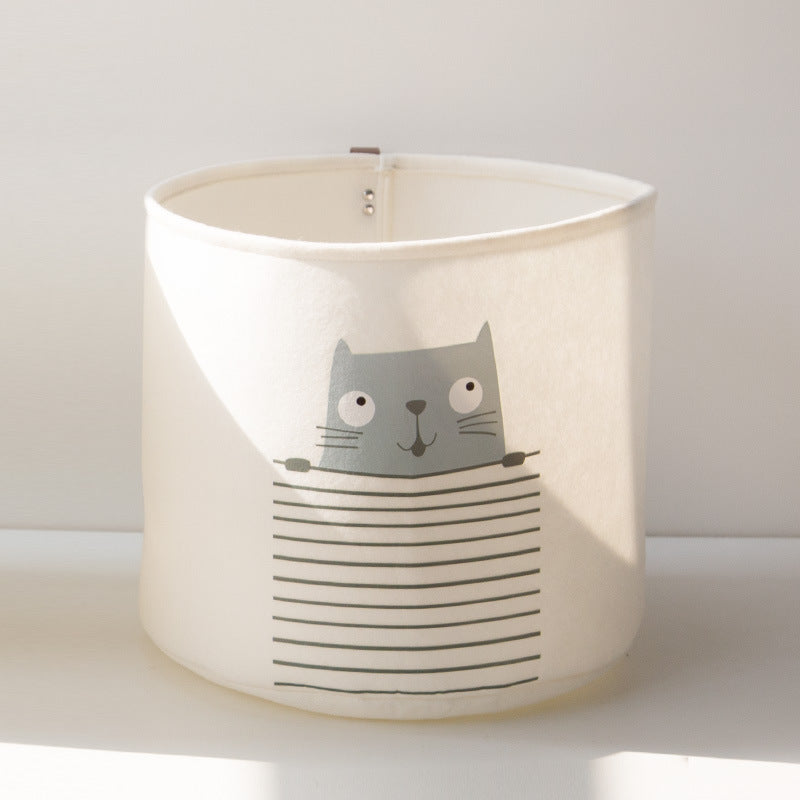 Cute Felt Toy Storage Basket