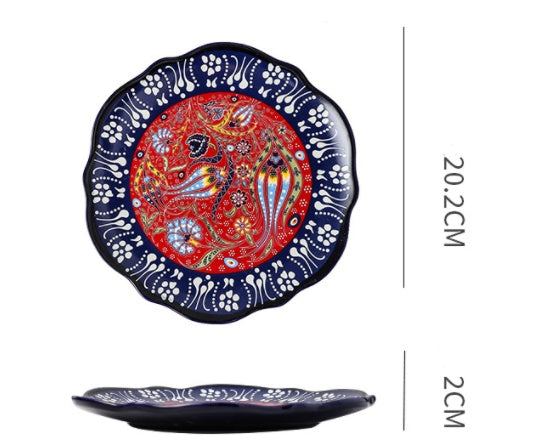 Bohemian Underglaze Ceramic Tableware