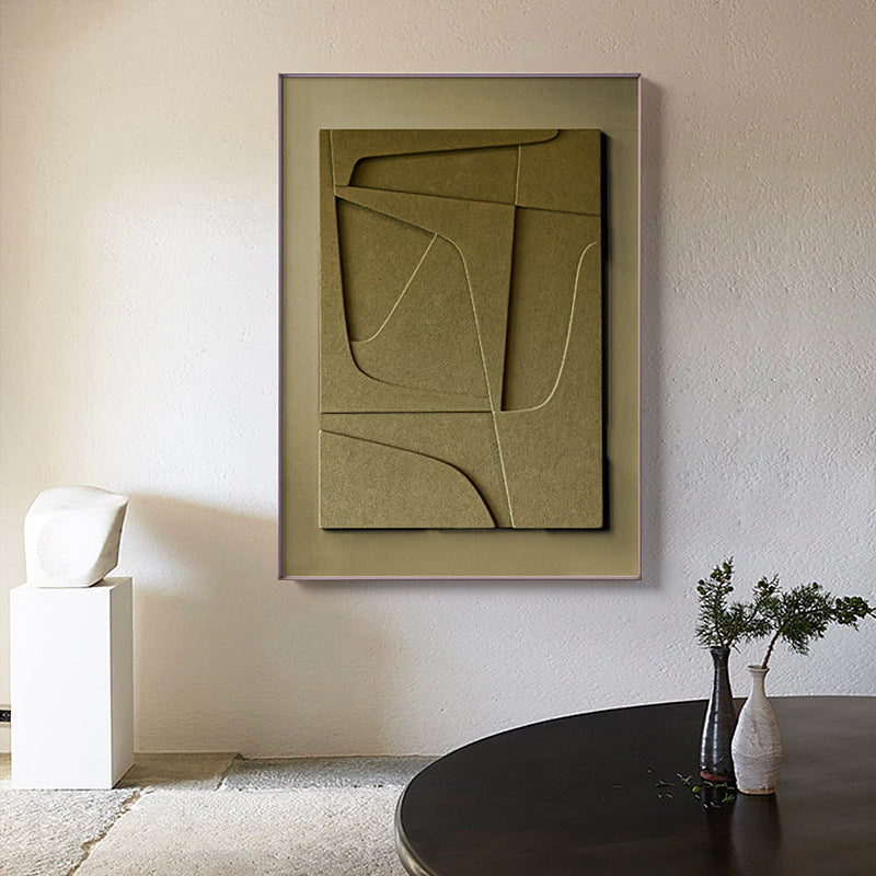 Geometric Abstract Wall Art Framed Canvas Painting